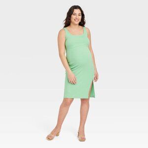 M Bodycon Maternity Dress - Green